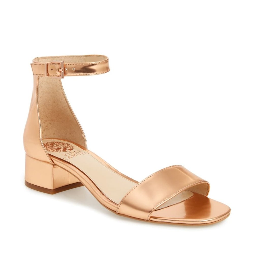 Vince Camuto  Sasseta Sandal, mirror metallic